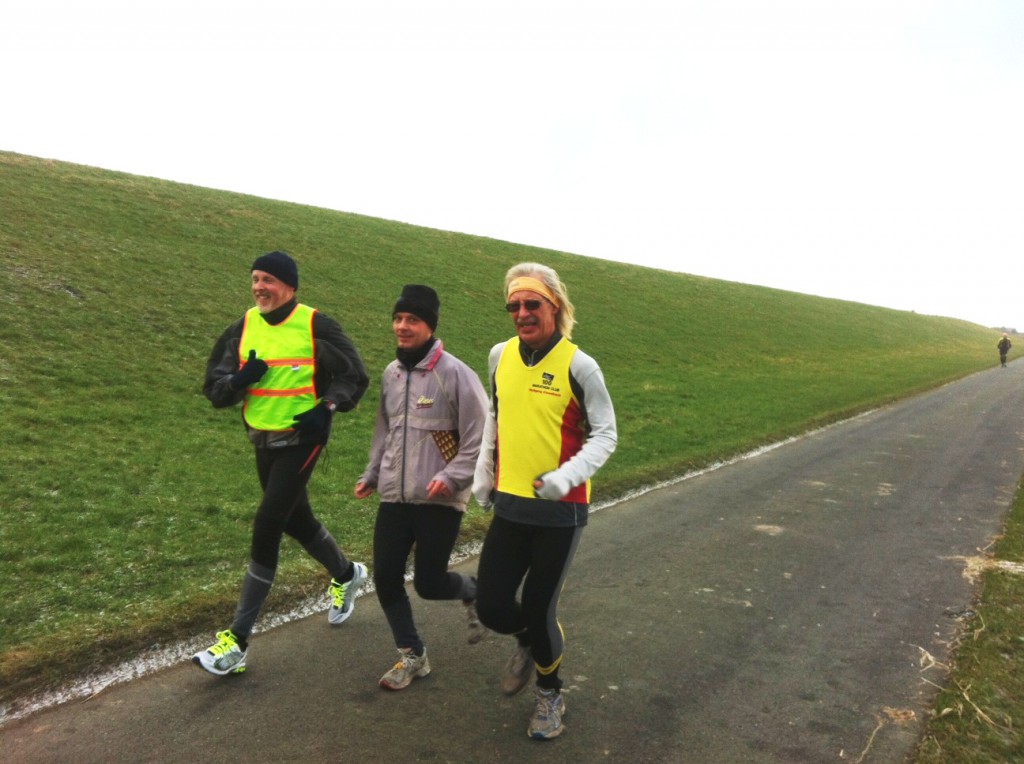 Andres Andreesen, Dieter Merker, Wolfgang Kieselbach  am Asseler Deich